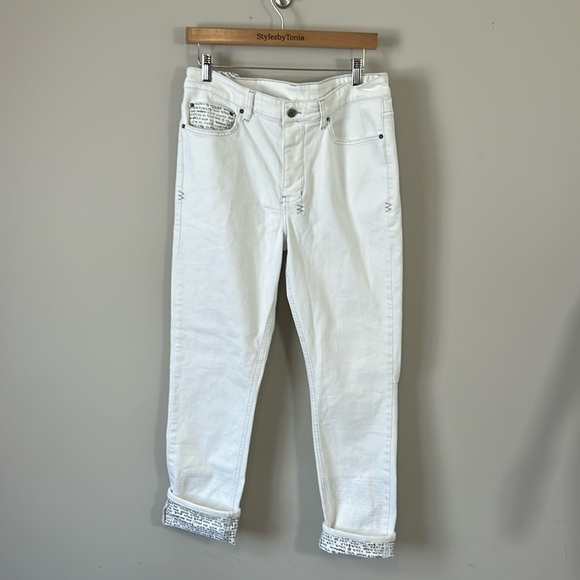 KSUBI Chitch Whitenoise Jean Button Fly T box White Mens Stretch Sz 32 NEW - Picture 5 of 16